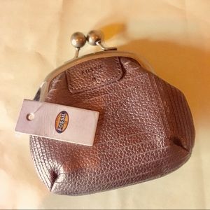 Fossil Bags - Fossil Amanda coin purse metallic bronze NWT Fossil Bags - Fossil Amanda coin purse metallic bronze NWT